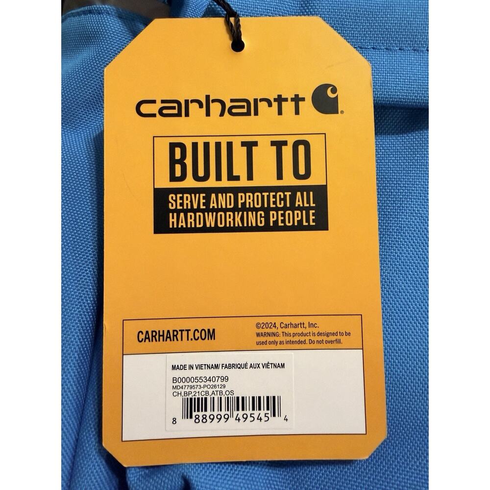 Carhartt 21L Classic Laptop Backpack, Water-Resistant Pack in blue. New. - Picture 2 of 5